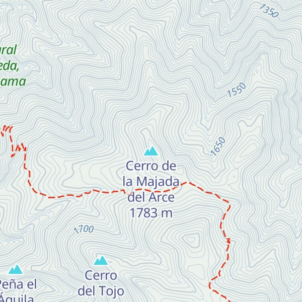 Map of Cerro de la Majada del Arce