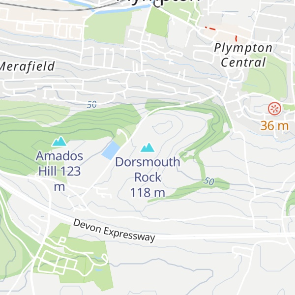Map of Dorsmouth Rock