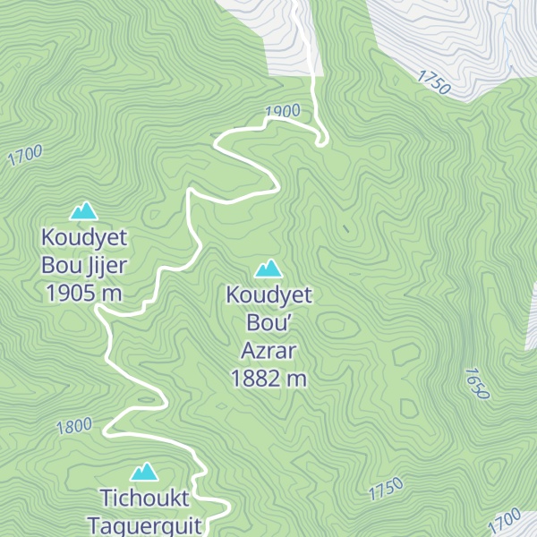 Map of Koudyet Bou’ Azrar