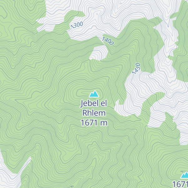 Map of Jebel el Rhlem
