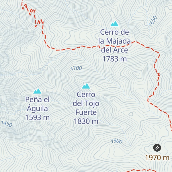 Map of Cerro del Tojo Fuerte