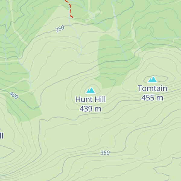 Map of Hunt Hill