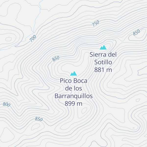 Map of Pico Boca de los Barranquillos
