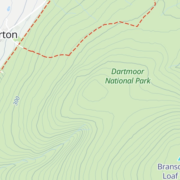 Map of Sourton Tors