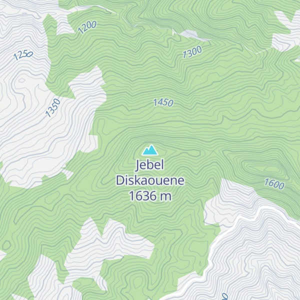 Map of Jebel Diskaouene
