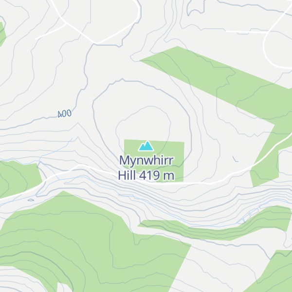 Map of Mynwhirr Hill