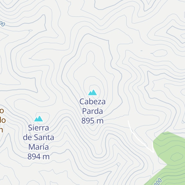 Map of Cabeza Parda