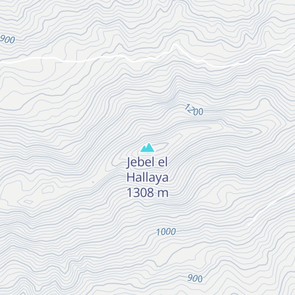 Map of Jebel el Hallaya