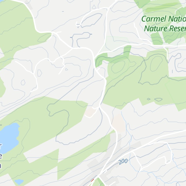 Map of Mynydd Carmel