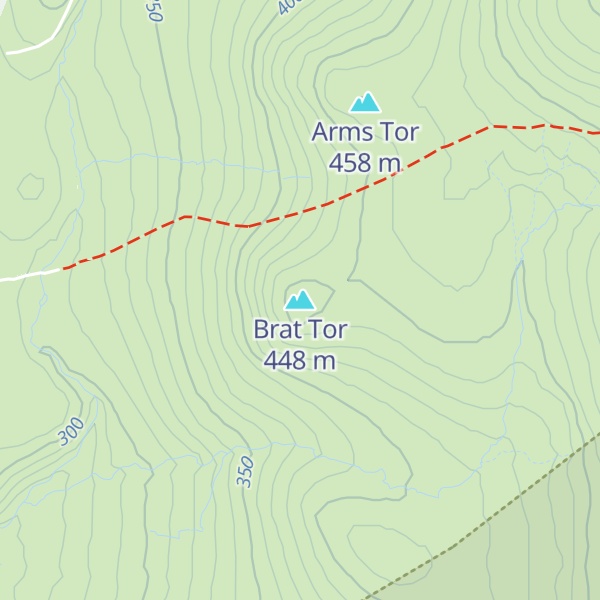 Map of Brat Tor