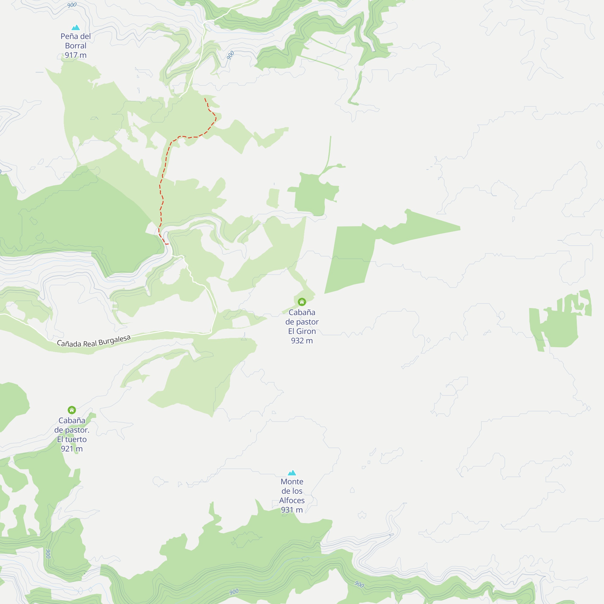 Cabaña de pastor El Giron map
