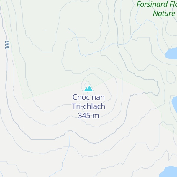 Map of Cnoc nan Tri-chlach