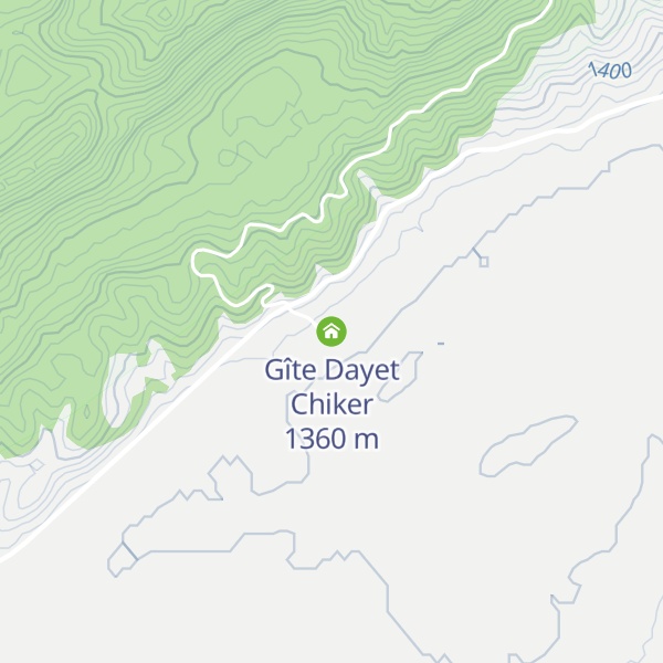 Map of Gîte Dayet Chiker