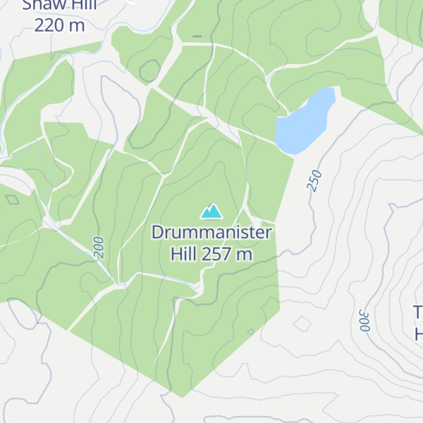 Map of Drummanister Hill