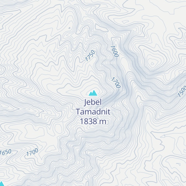 Map of Jebel Tamadnit