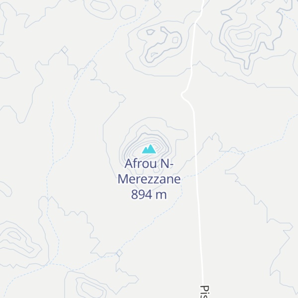 Map of Afrou N- Merezzane