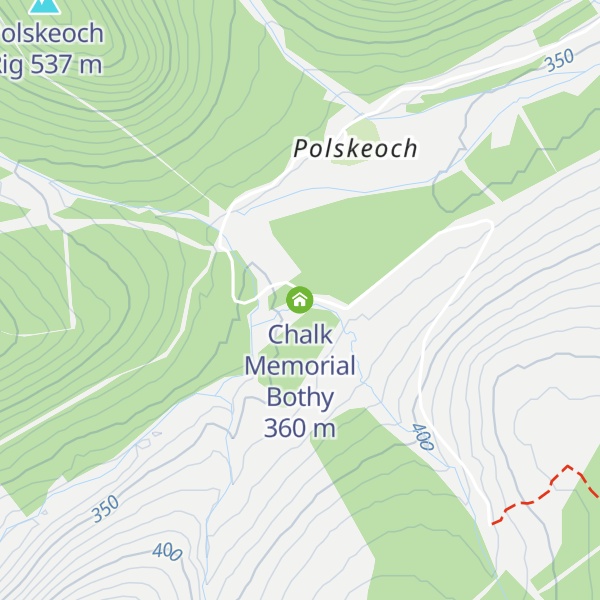 Map of Chalk Memorial Bothy