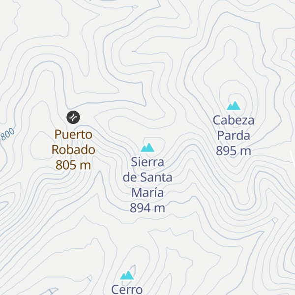Map of Sierra de Santa María
