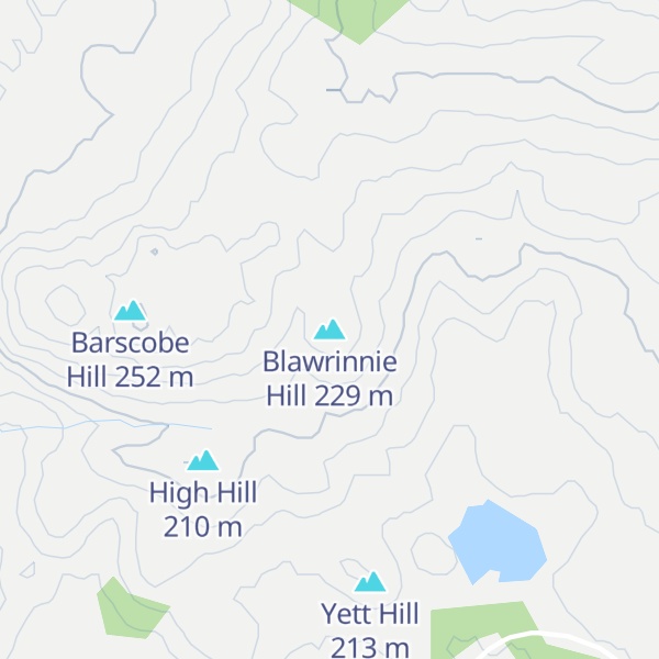 Map of Blawrinnie Hill