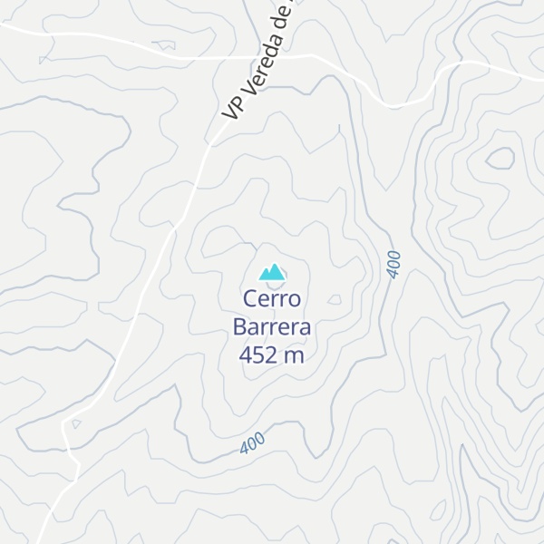 Map of Cerro Barrera