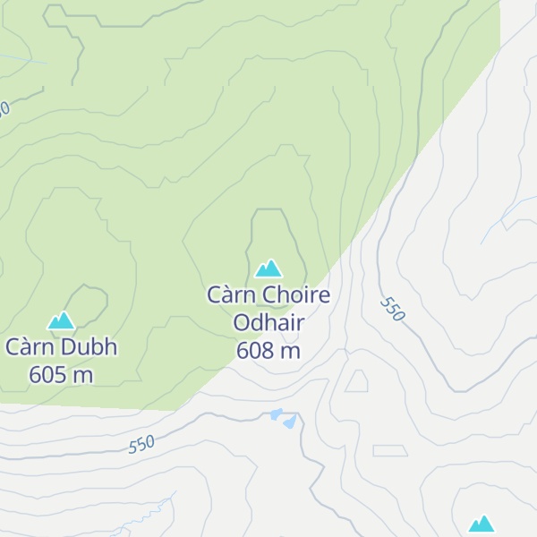 Map of Càrn Choire Odhair