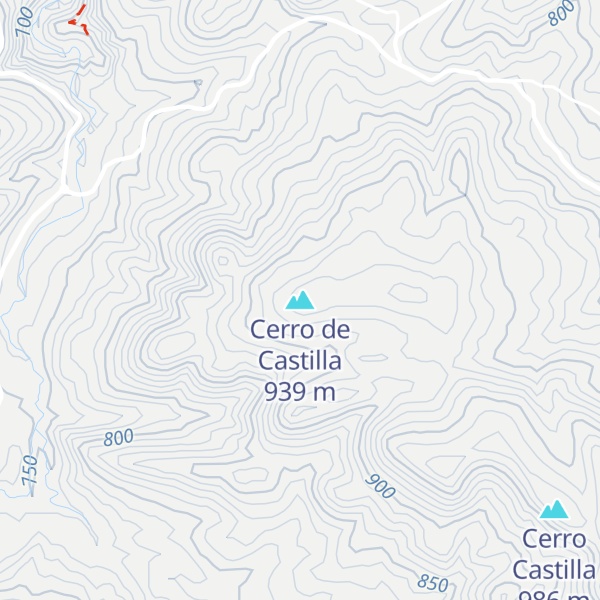 Map of Cerro de Castilla