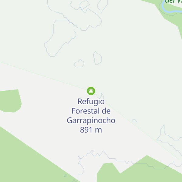 Map of Refugio Forestal de Garrapinocho