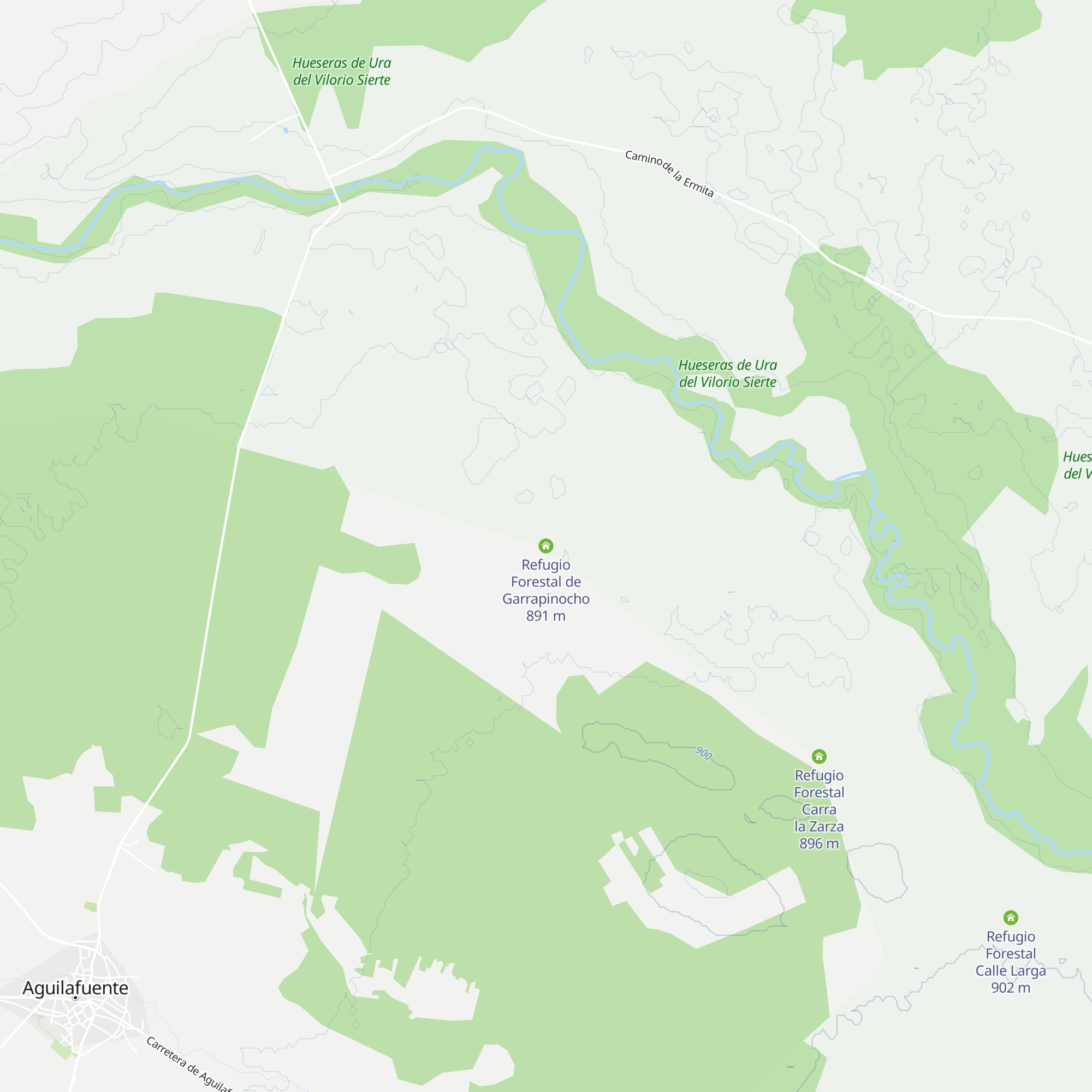 Refugio Forestal de Garrapinocho map