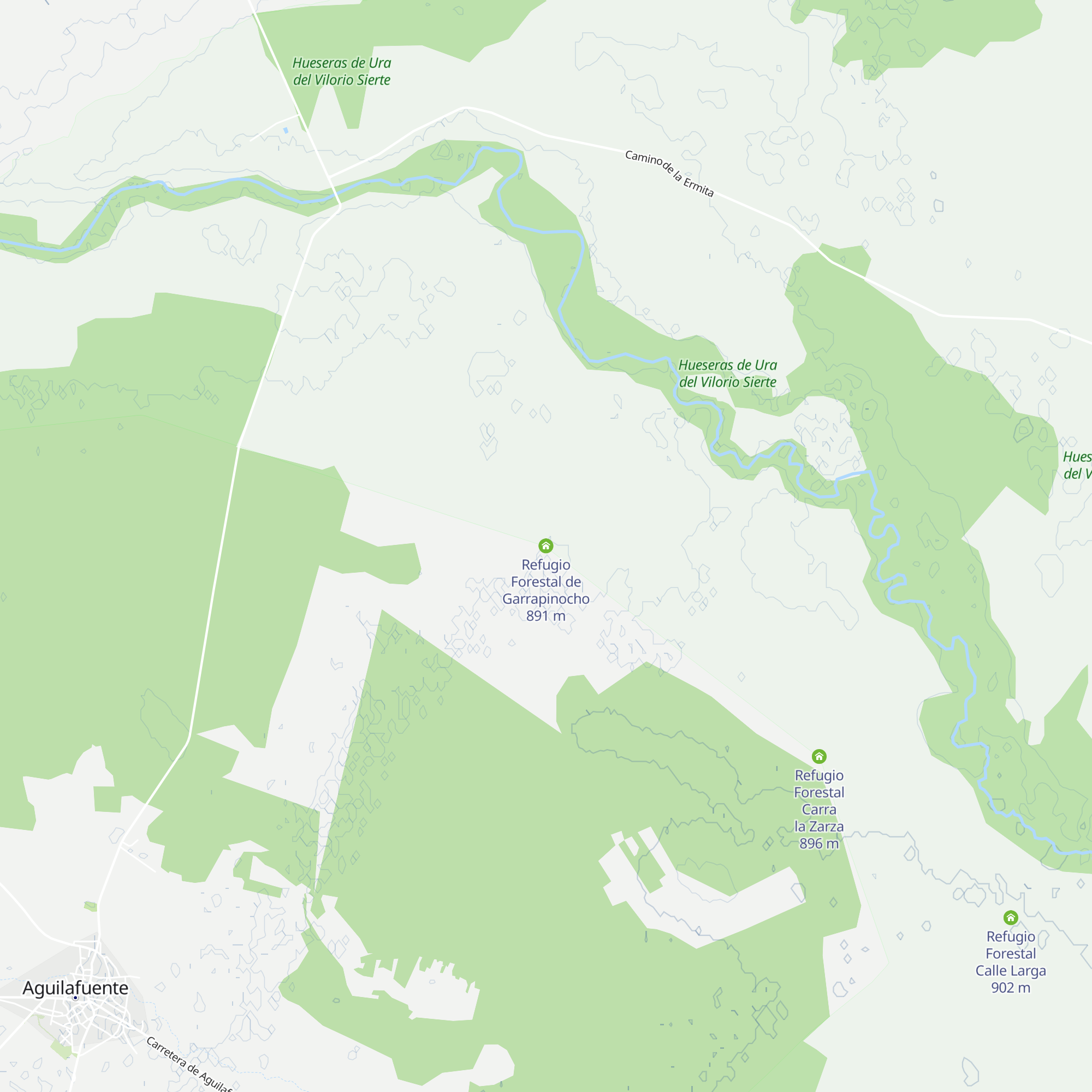 Refugio Forestal de Garrapinocho map