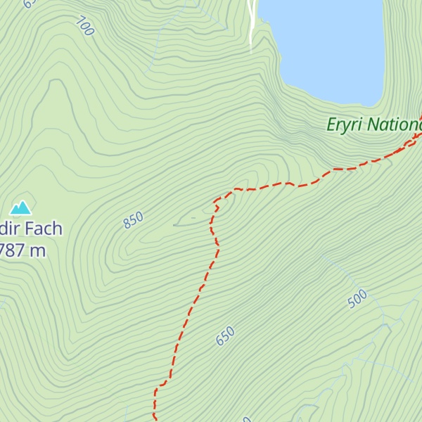 Map of Elidir Fawr