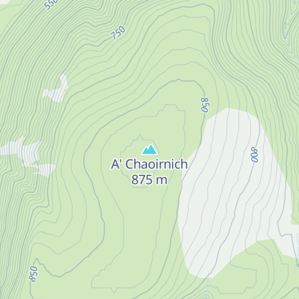 Map of A' Chaoirnich