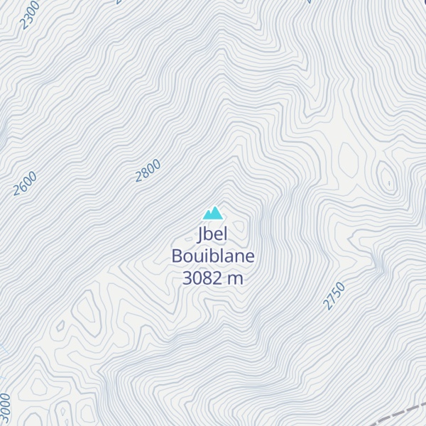 Map of Jbel Bouiblane