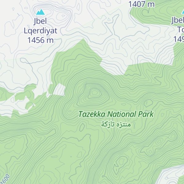 Map of Jbel Tbaqqart