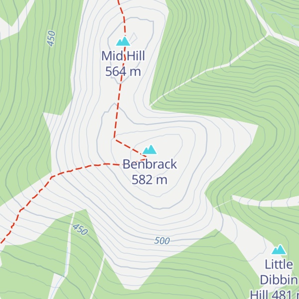 Map of Benbrack