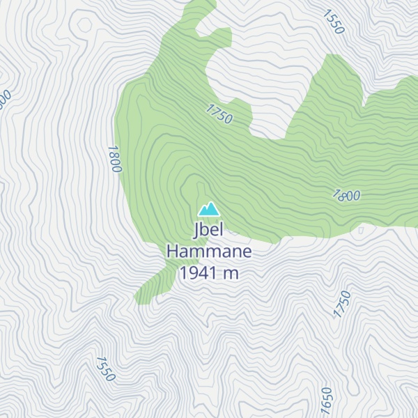 Map of Jbel Hammane