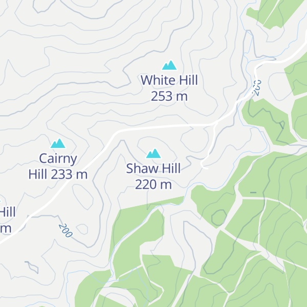 Map of Shaw Hill