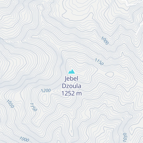 Map of Jebel Dzoula