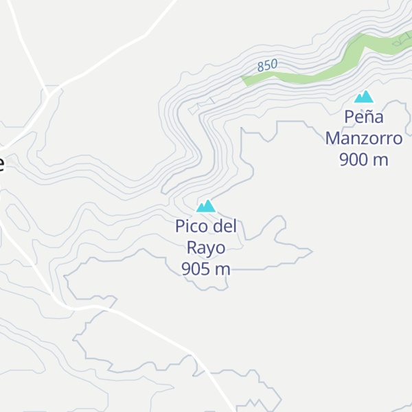 Map of Pico del Rayo
