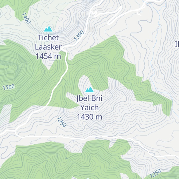 Map of Jbel Bni Yaich