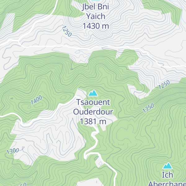 Map of Tsaouent Ouderdour