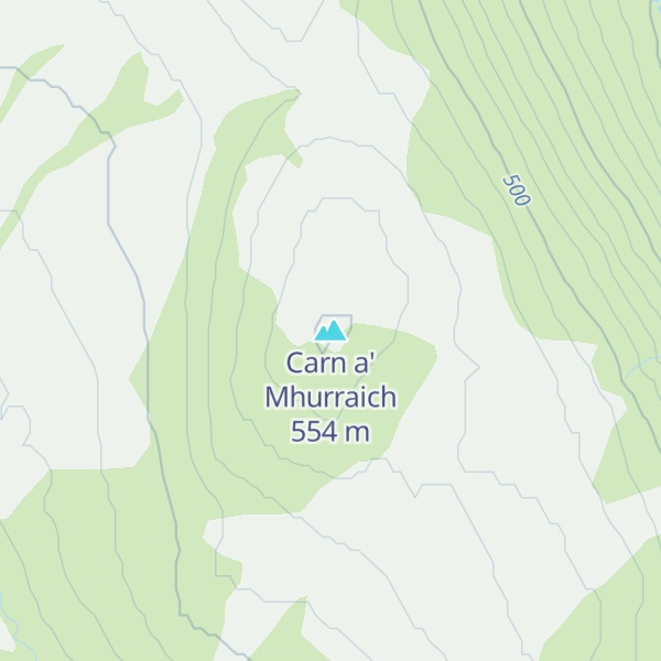Map of Carn a' Mhurraich