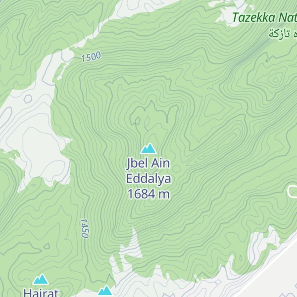 Map of Jbel Ain Eddalya