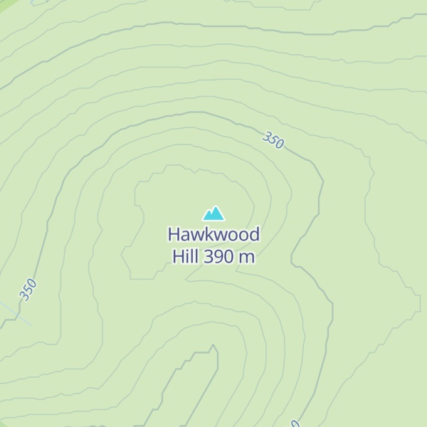 Map of Hawkwood Hill