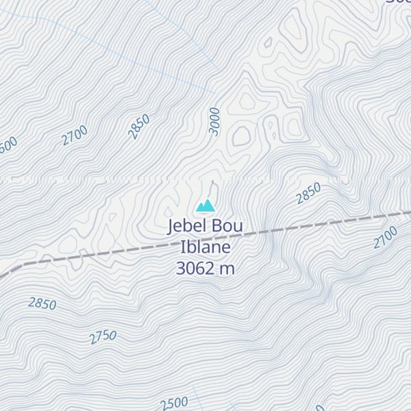 Map of Jebel Bou Iblane