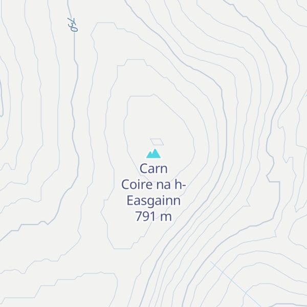 Map of Carn Coire na h-Easgainn