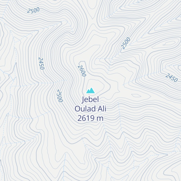 Map of Jebel Oulad Ali