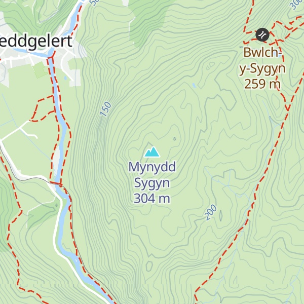 Map of Mynydd Sygyn