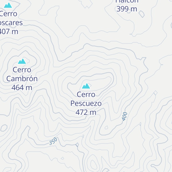 Map of Cerro Pescuezo