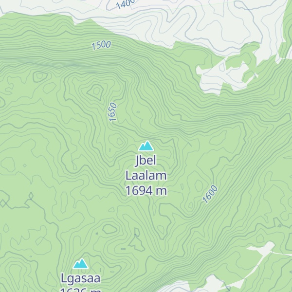 Map of Jbel Laalam