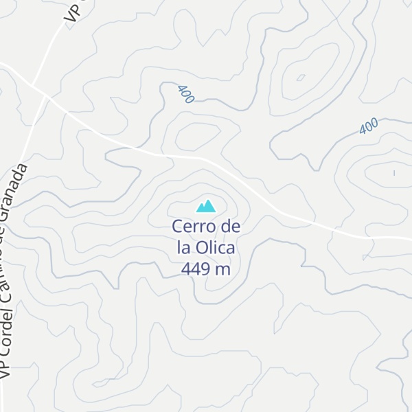 Map of Cerro de la Olica